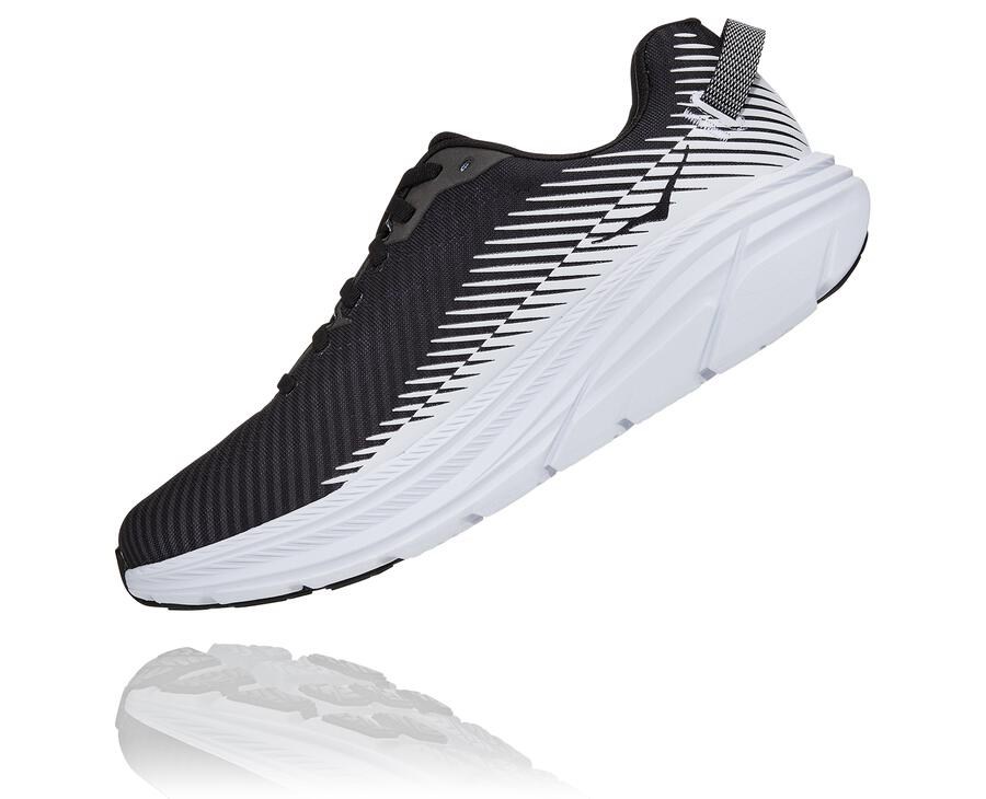 Hoka One One Rincon 2 Löparskor Herr - Svarta/Vita - IBOQK-4602